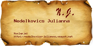 Nedelkovics Julianna névjegykártya