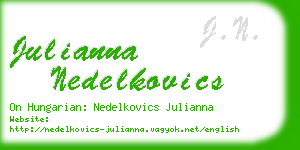 julianna nedelkovics business card
